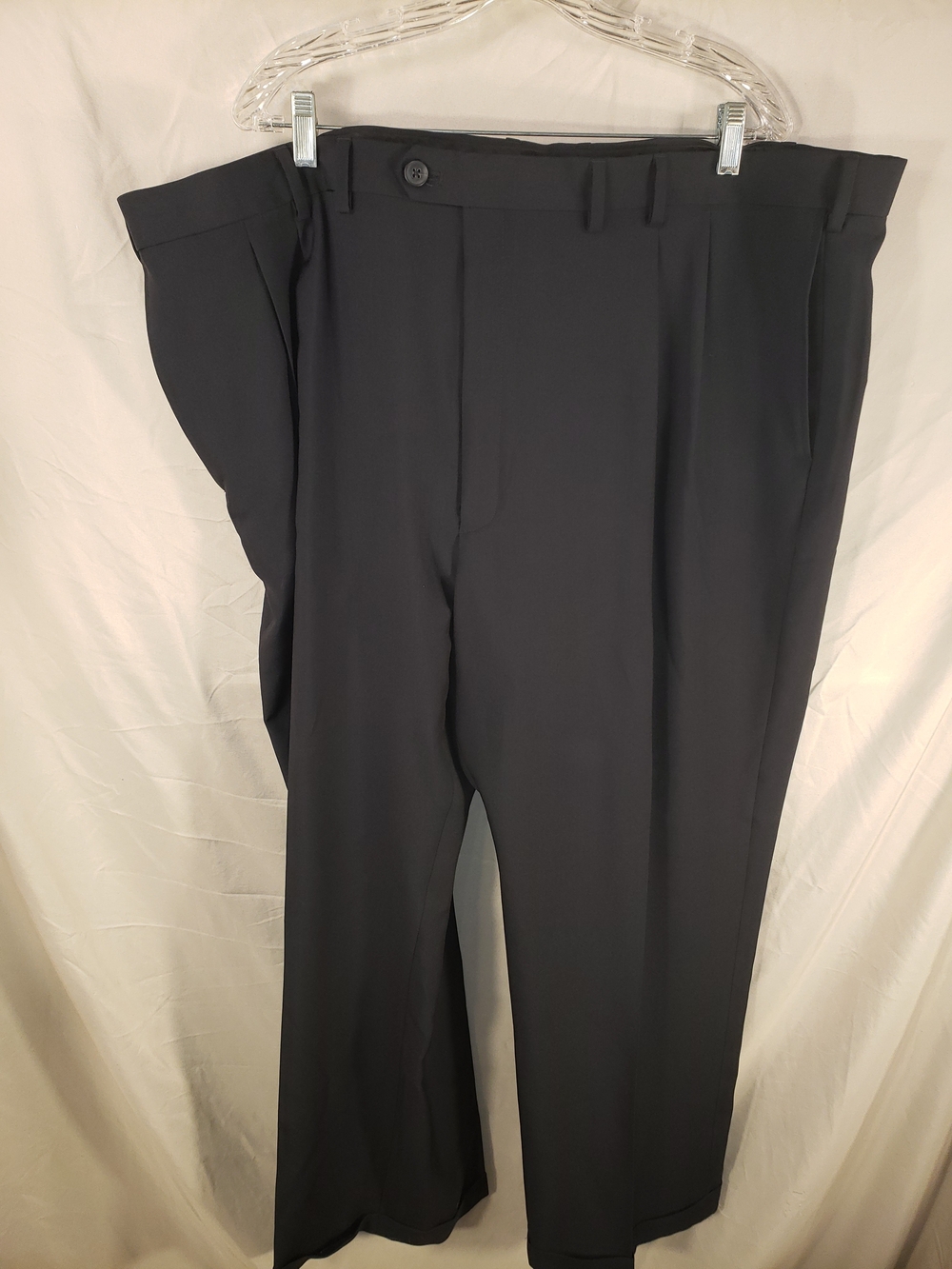 Haggar Black Men's Dress Pants - Straight Leg